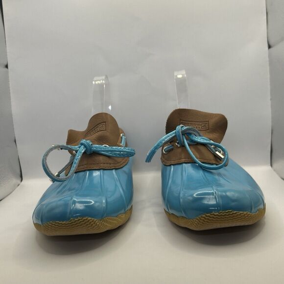 Sperry Saltwater Duck Boots Womens 7.5 Turquoise Waterproof Rain Boot - Picture 9 of 16